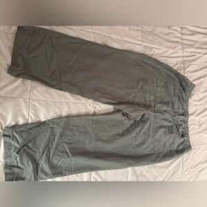 Green linen pants size XXL tall